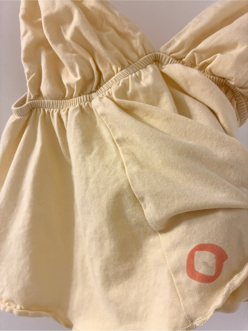wild fable S Pale Baby Yellow Cotton Cami Babydoll Top Cropped Y2K Festival Rave - Picture 3 of 6